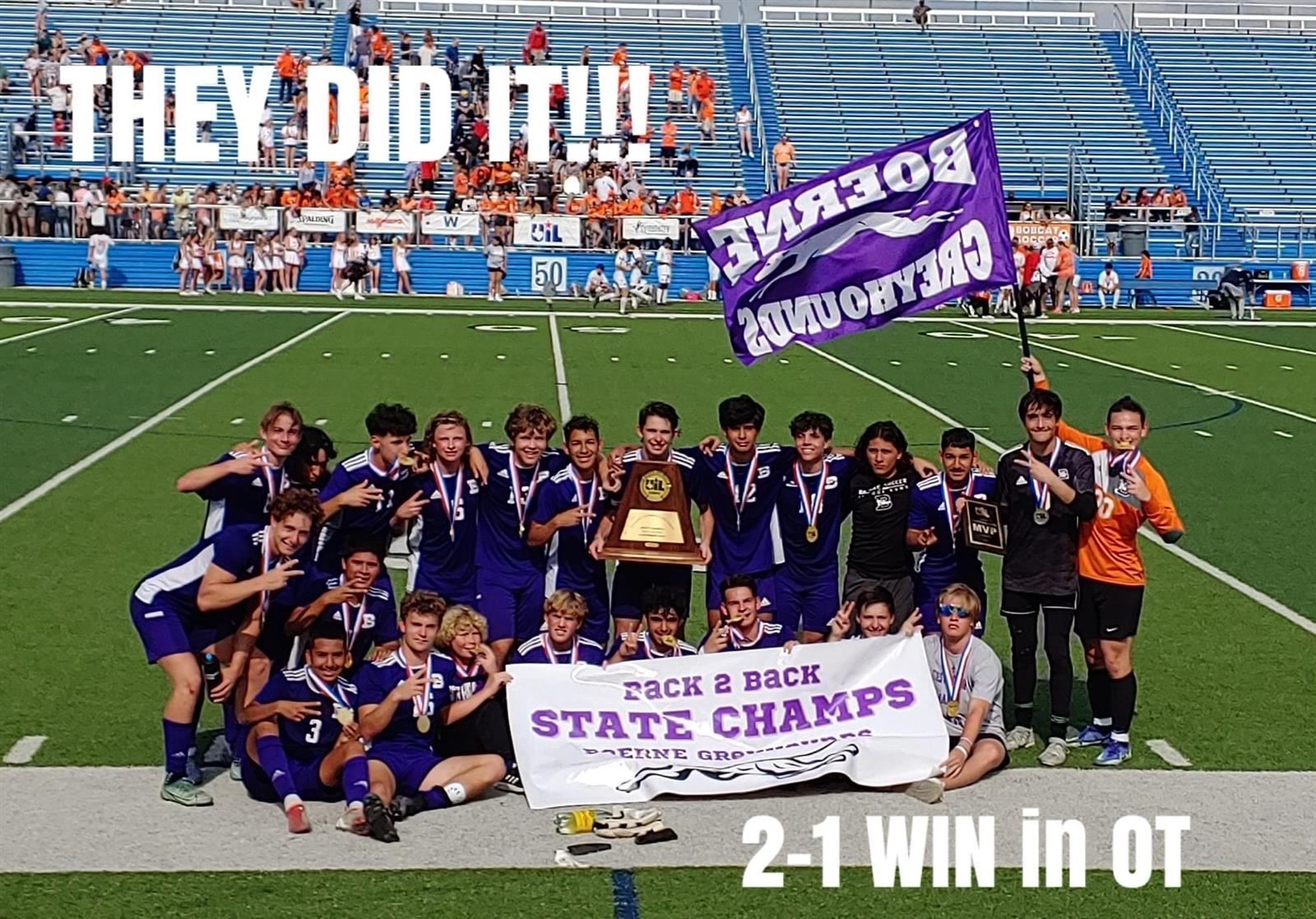 2022 BOYS SOCCER STATE CHAMPS